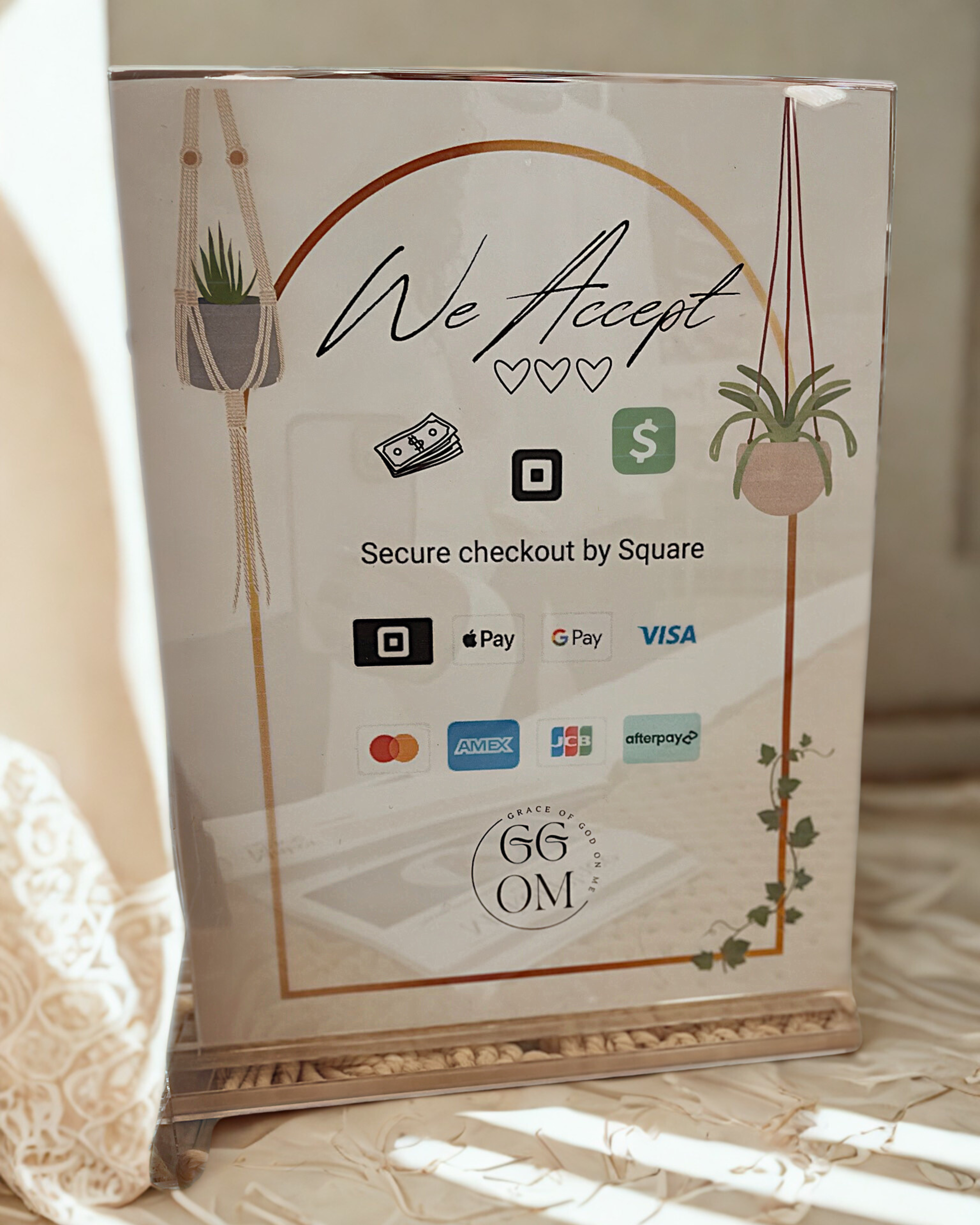 We Accept | Payment Sign- For Businesses